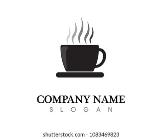 Coffee cup Logo Template vector icon design
