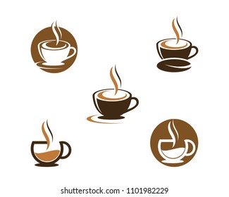 Coffee cup Logo Template vector icon design