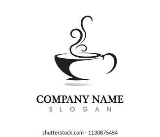 Coffee cup Logo Template vector icon design
