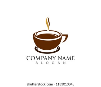 Coffee cup Logo Template vector icon design