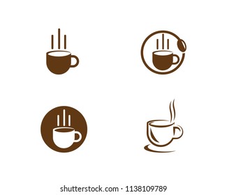 Coffee cup Logo Template vector icon design