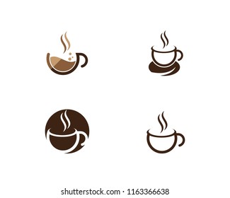 Coffee cup Logo Template vector icon design