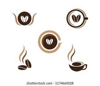 Coffee cup Logo Template vector icon design