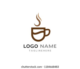 Coffee cup Logo Template vector icon design