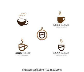 Coffee cup Logo Template vector icon design