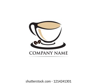 Coffee cup Logo Template vector icon design