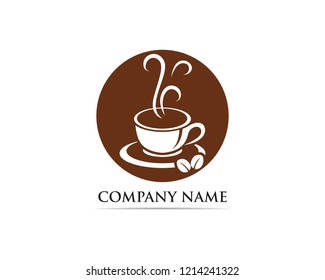 Coffee cup Logo Template vector icon design