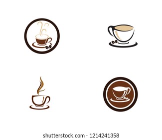 Coffee cup Logo Template vector icon design