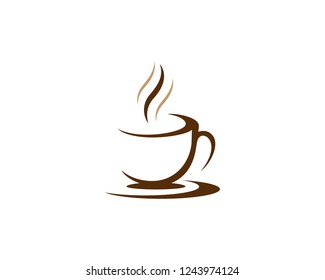 Coffee cup Logo Template vector icon design