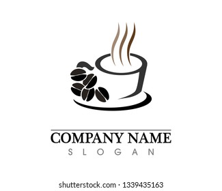 Coffee cup Logo Template vector icon design
