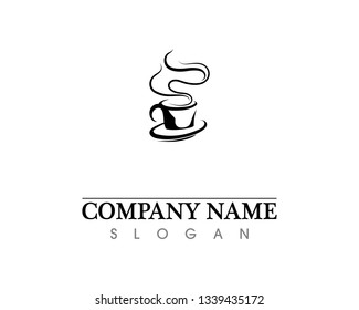 Coffee cup Logo Template vector icon design
