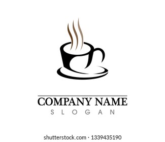 Coffee cup Logo Template vector icon design
