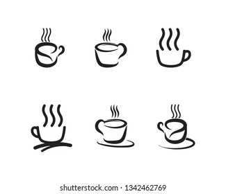 Coffee cup Logo Template vector icon design