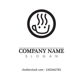 Coffee cup Logo Template vector icon design
