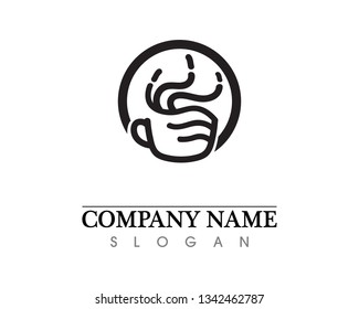 Coffee cup Logo Template vector icon design