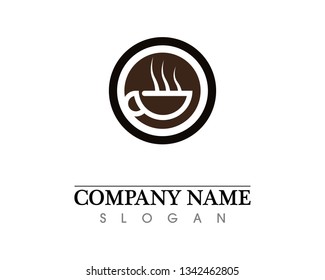 Coffee cup Logo Template vector icon design