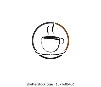 Coffee cup Logo Template vector icon design - Vector
