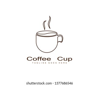Coffee cup Logo Template vector icon design - Vector