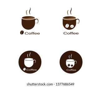 Coffee cup Logo Template vector icon design - Vector