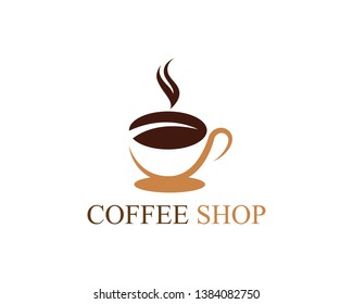 Coffee cup Logo Template vector icon design