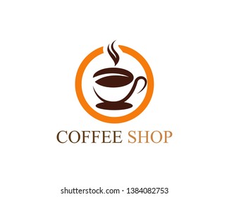 Coffee cup Logo Template vector icon design