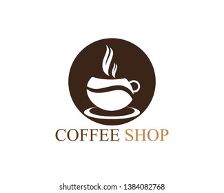 Coffee cup Logo Template vector icon design