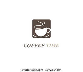 Coffee cup logo template vector icon design