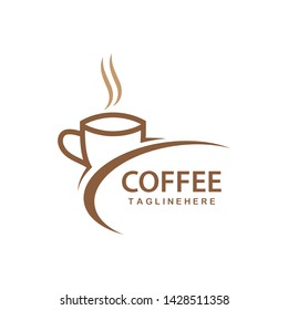 Coffee cup Logo Template vector icon design