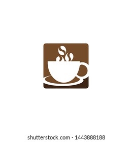 Coffee cup logo template vector icon design