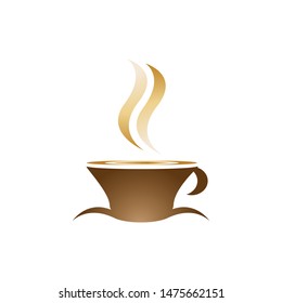 Coffee cup logo template vector icon design
