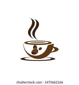 Coffee cup logo template vector icon design