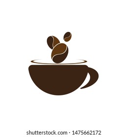 Coffee cup logo template vector icon design