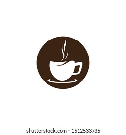 Coffee cup logo template vector icon
