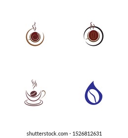 Coffee cup Logo Template vector icon design