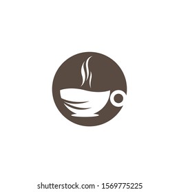 Coffee cup logo template vector icon illustration design