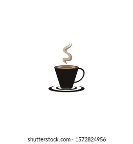 Coffee cup logo template vector icon design