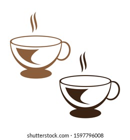 Coffee cup Logo Template vector icon design