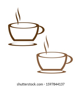 Coffee cup Logo Template vector icon design