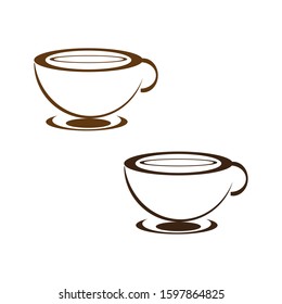 Coffee cup Logo Template vector icon design