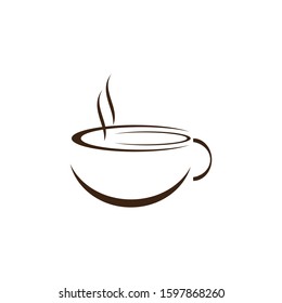 Coffee cup Logo Template vector icon design