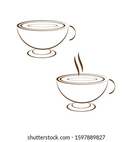 Coffee cup Logo Template vector icon design