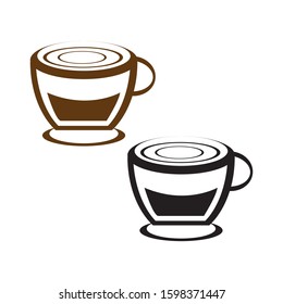 Coffee cup Logo Template vector icon design
