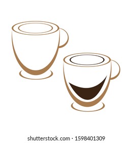 Coffee cup Logo Template vector icon design