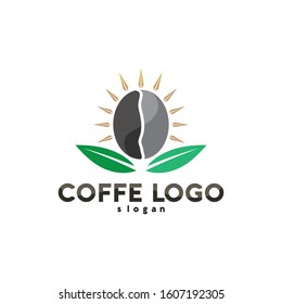 Coffee cup Logo Template vector icon design and coffe black