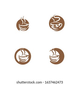 Coffee cup Logo Template vector icon design