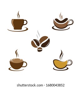 Coffee cup logo template vector icon design