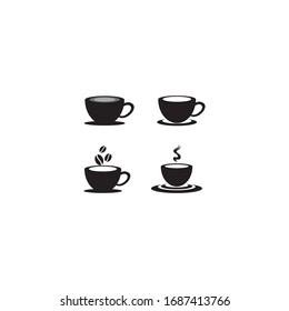 Coffee cup logo template vector icon design