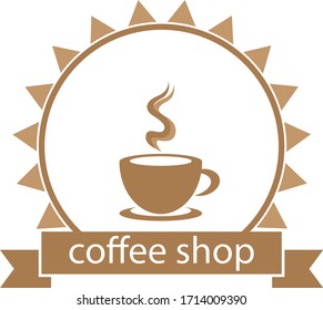 Coffee cup logo template vector icon design