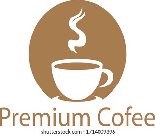 Coffee cup logo template vector icon design