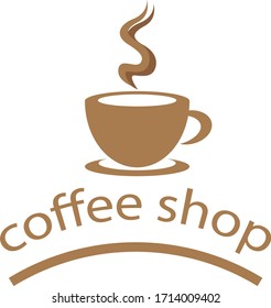 Coffee cup logo template vector icon design